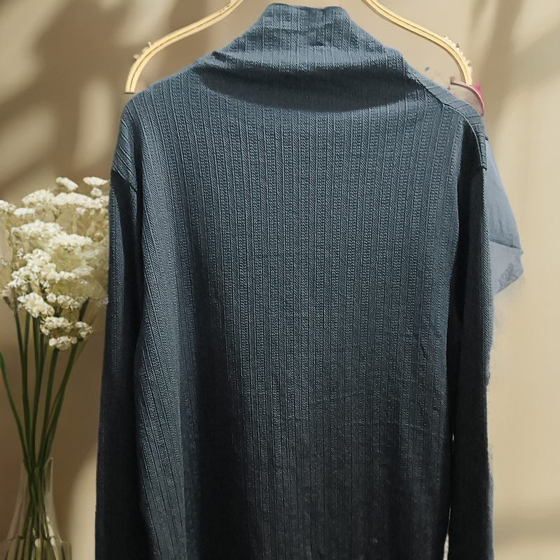 (6030)大版型黑色高弹内搭打底衫