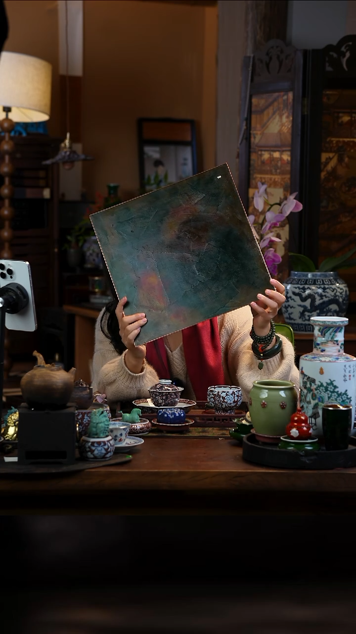 大漆茶盘  景德镇陶瓷福利款