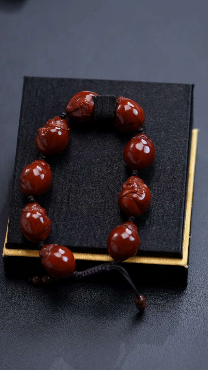 手串橄榄核包衣财神17
