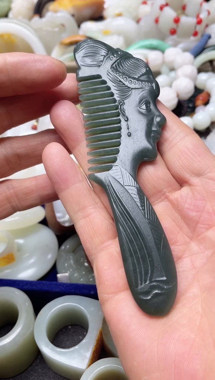 【闪购商品】和田玉梳子未镶嵌梳子