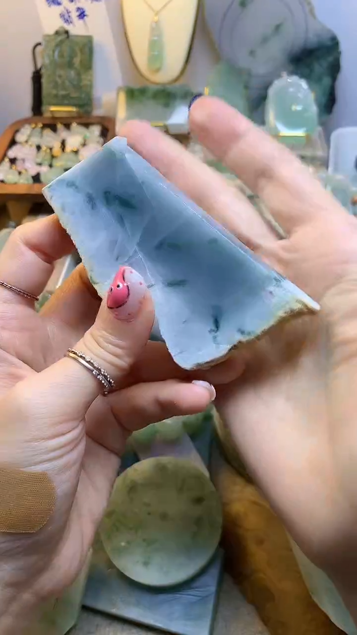 未镶嵌挂件翡翠 缅甸A货翡翠，没有运费险