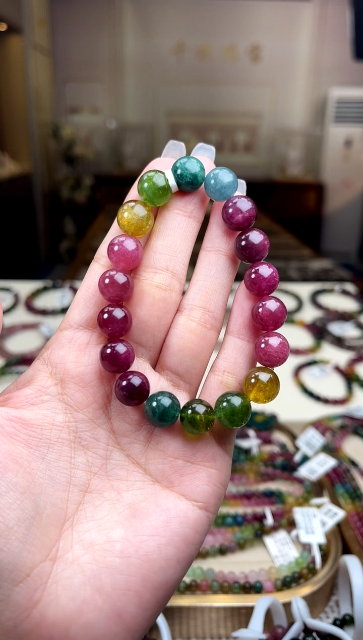 【闪购商品】碧玺/未镶嵌10mm+碧玺单圈多样性发货