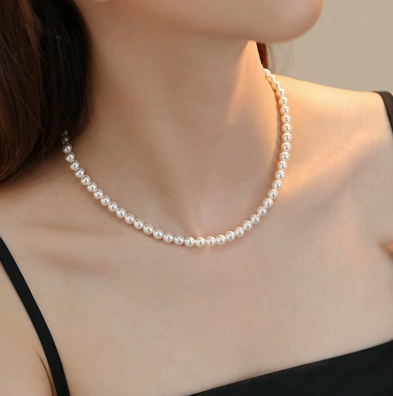   正圆精致贝珠小米珠 4MM 两款可选 米白 