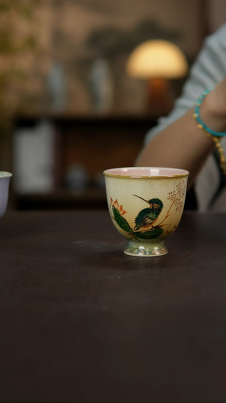 杯景德镇陶瓷杯碗柴烧多人