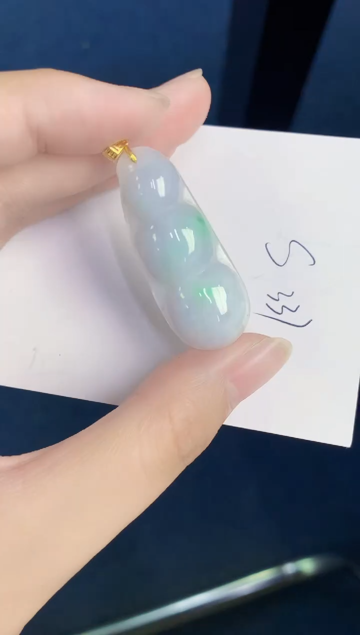 翡翠银S925镶嵌颈饰天然翡翠缅甸A货