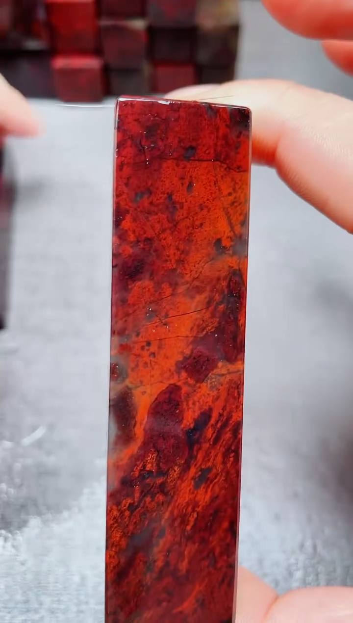 玉桂林鸡血玉素章--6