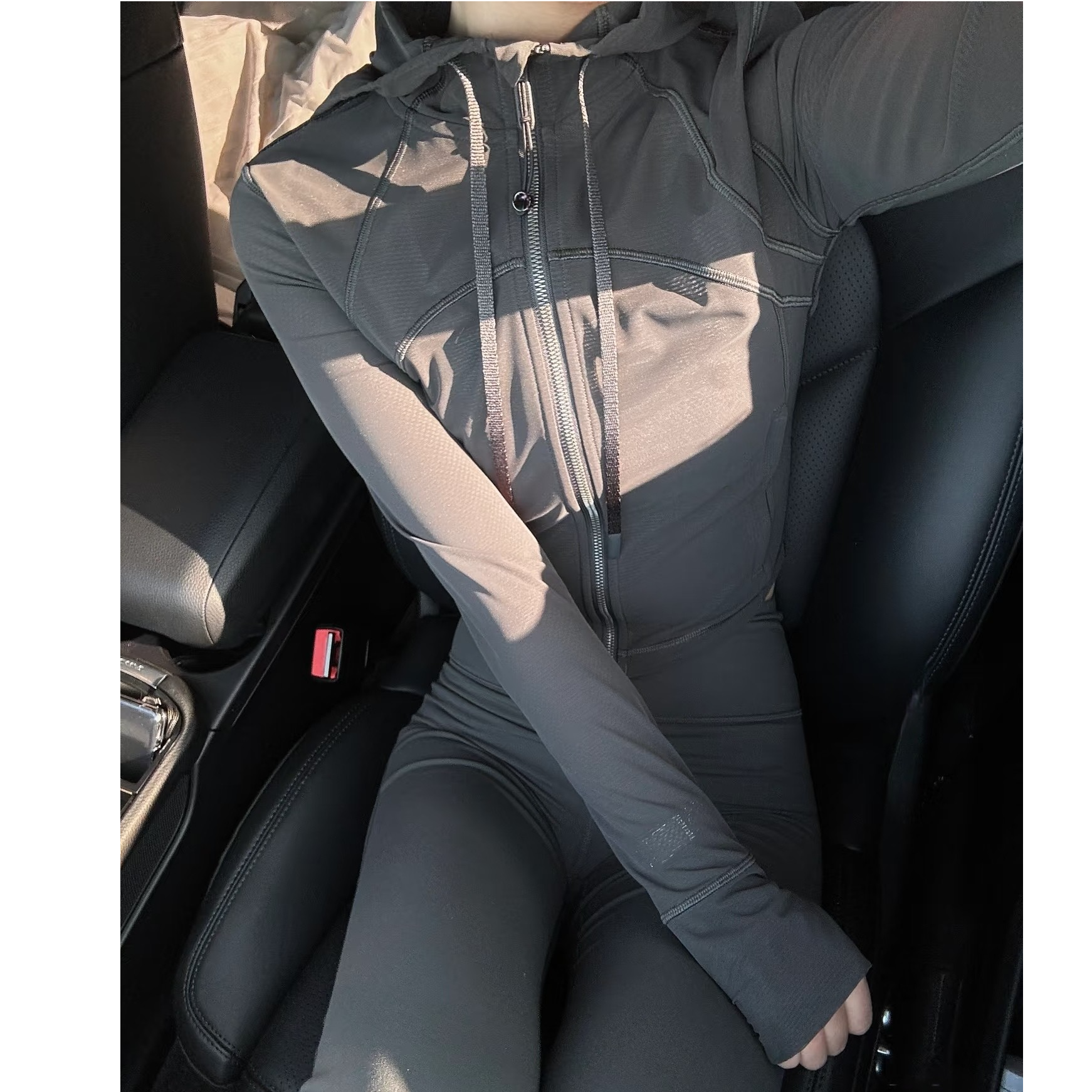 《南油》鹿鹿连帽修身瑜伽服