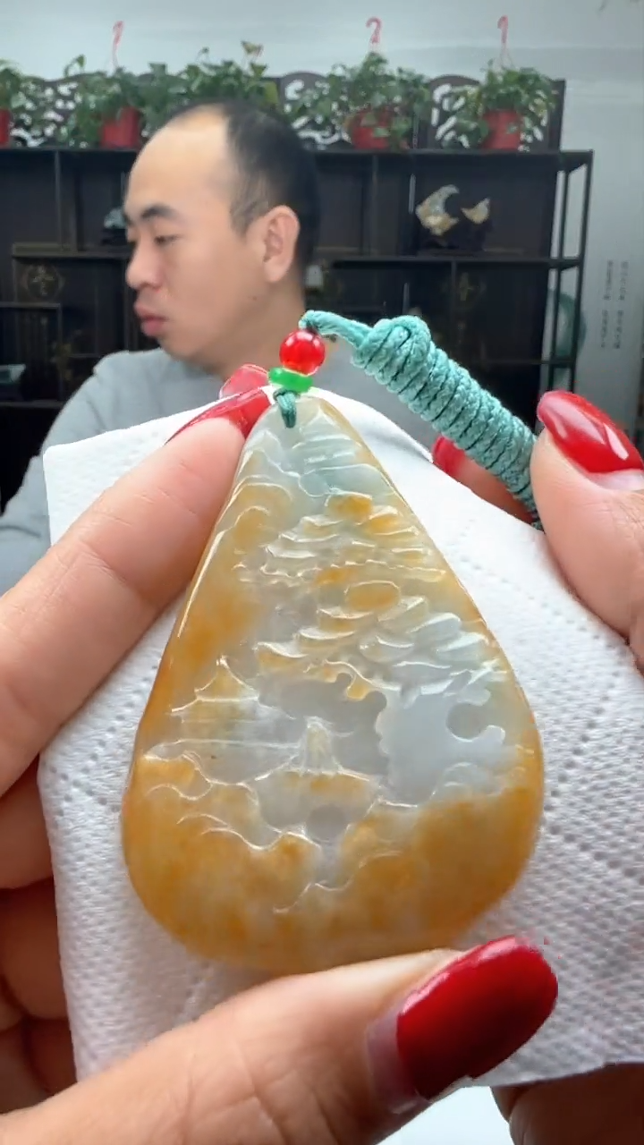 【闪购商品】翡翠颈饰未镶嵌天然翡翠A货吊坠