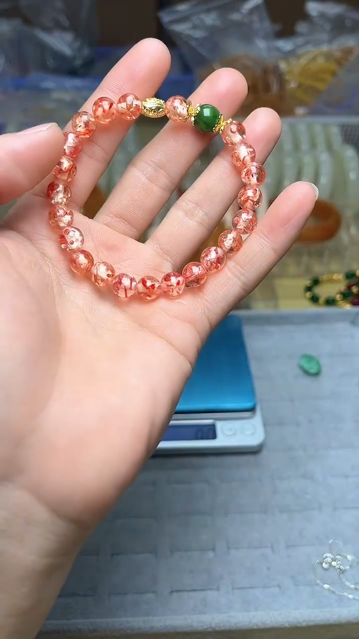 【闪购商品】查罗石手绳合金手串