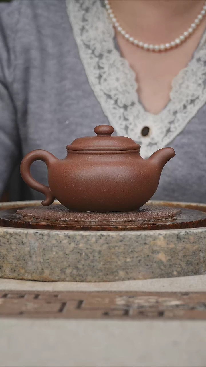 【闪购商品】紫砂茶壶底槽青仿古220cc