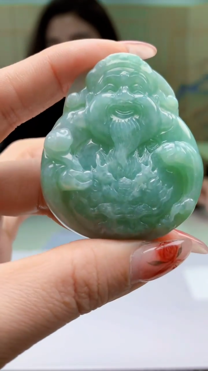 【闪购商品】定制翡翠未镶嵌4829ty-毛货挂件51