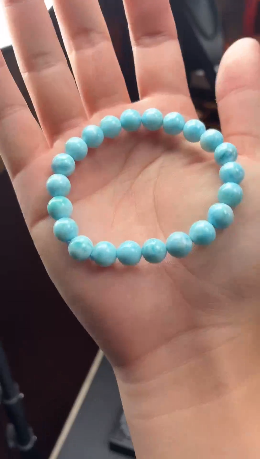 未镶嵌针钠钙石（海纹石）手串3号闪购（多样性发一）8mm