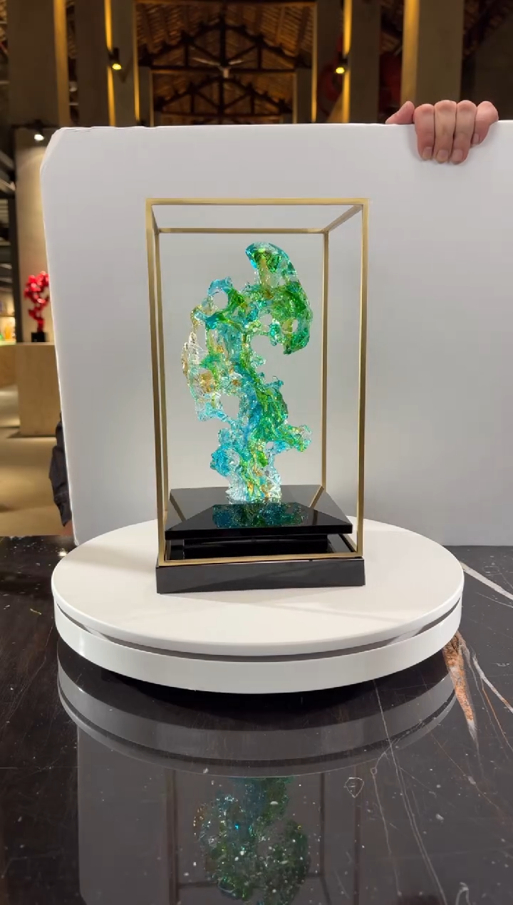 摆件0601043-101欧碧色画廊款太湖石