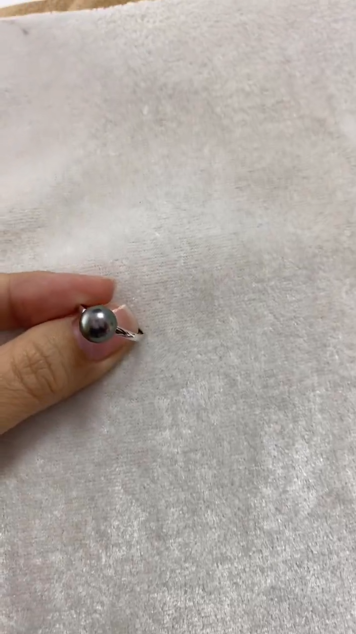 【闪购商品】海水珍珠戒指银S925镶嵌大溪地