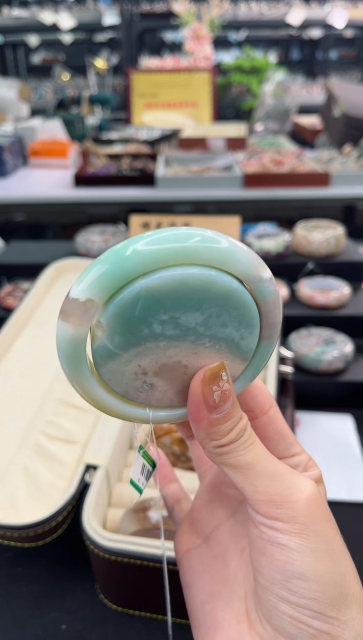 【闪购商品】石英质玉手镯未镶嵌58圈口（赠品镯心）6524563