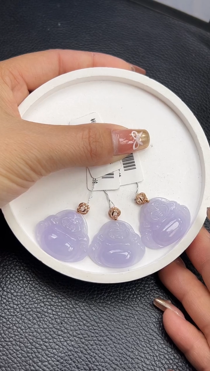 【闪购商品】翡翠颈饰18K金镶嵌K719-804 佛公多样性发一