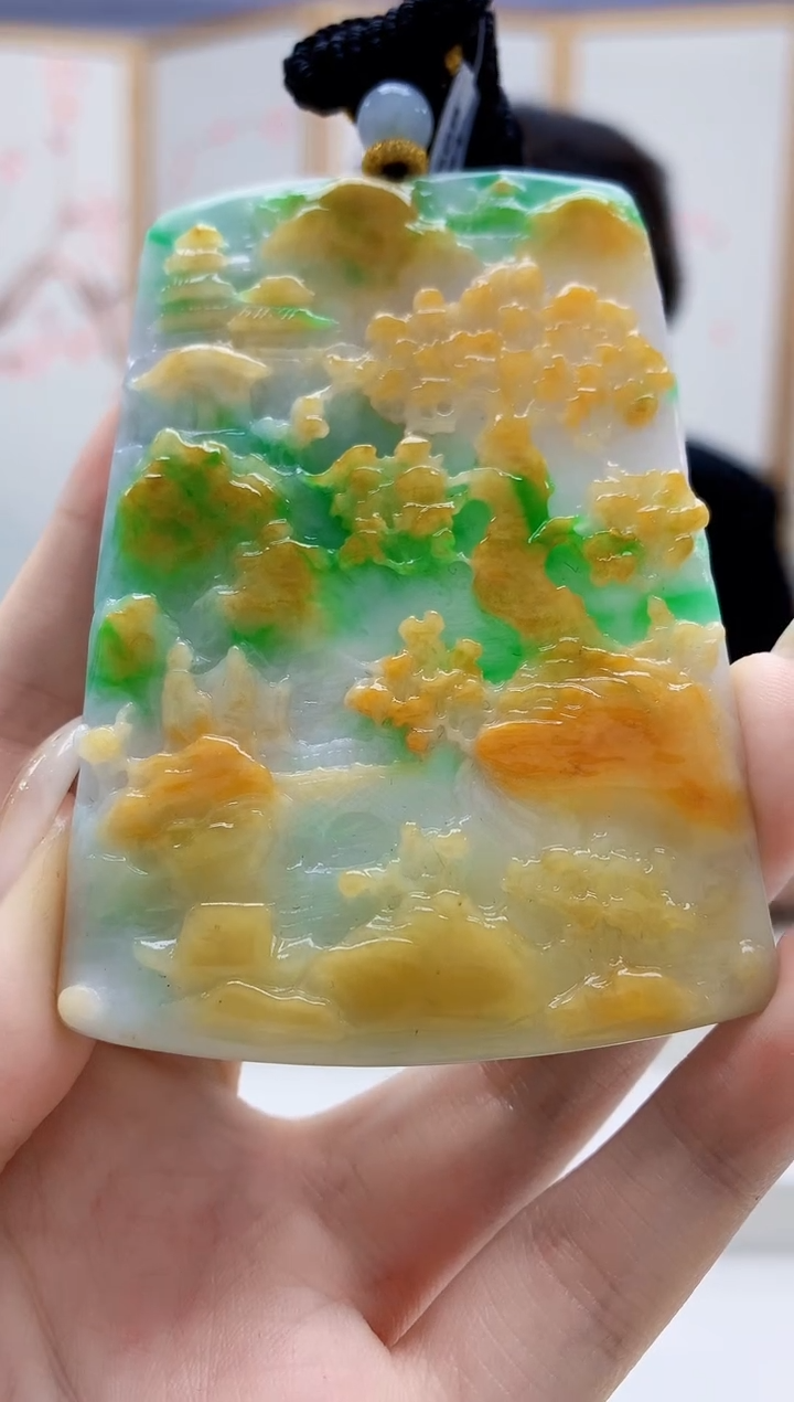 未镶嵌定制翡翠5145jw-毛货挂件153