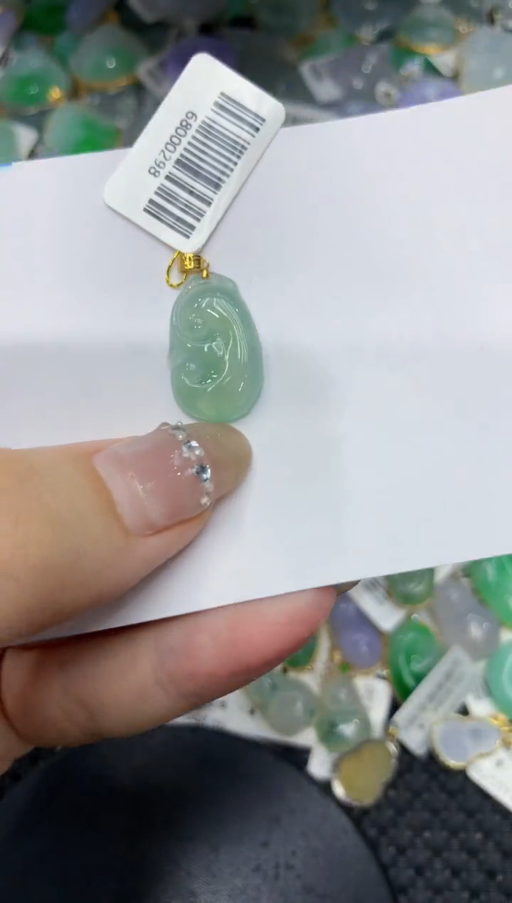 【闪购商品】翡翠颈饰18K金镶嵌222222222