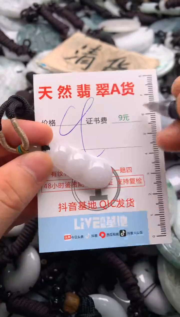 翡翠未镶嵌吊坠(不含链)1