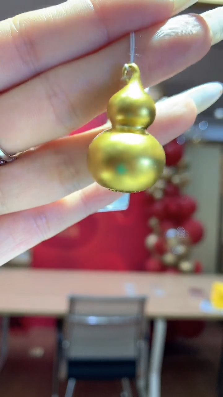 【闪购商品】定制足金吊坠(不含链)葫芦吊坠