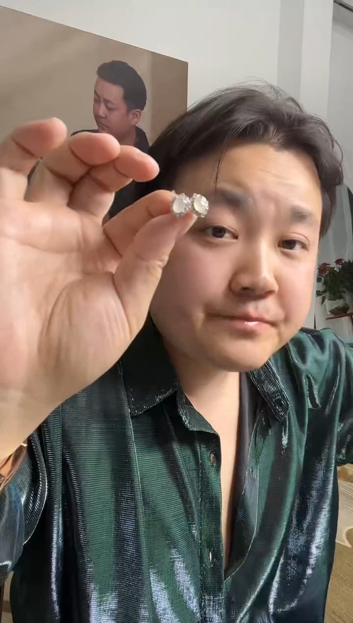 【闪购商品】翡翠耳饰未镶嵌耳环