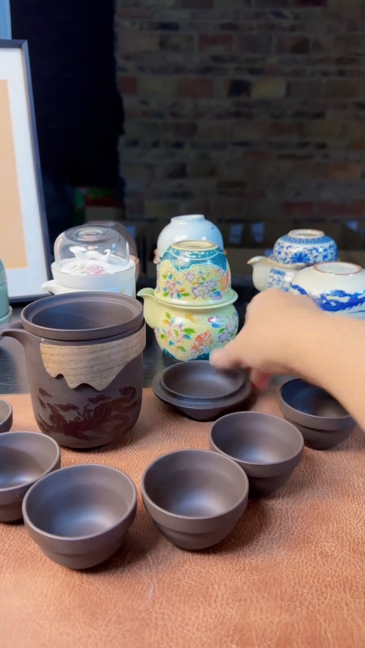 【闪购商品】杯德化白瓷，快客茶具