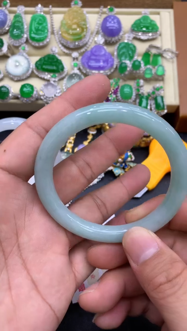 未镶嵌手镯翡翠430-中国好珍宝