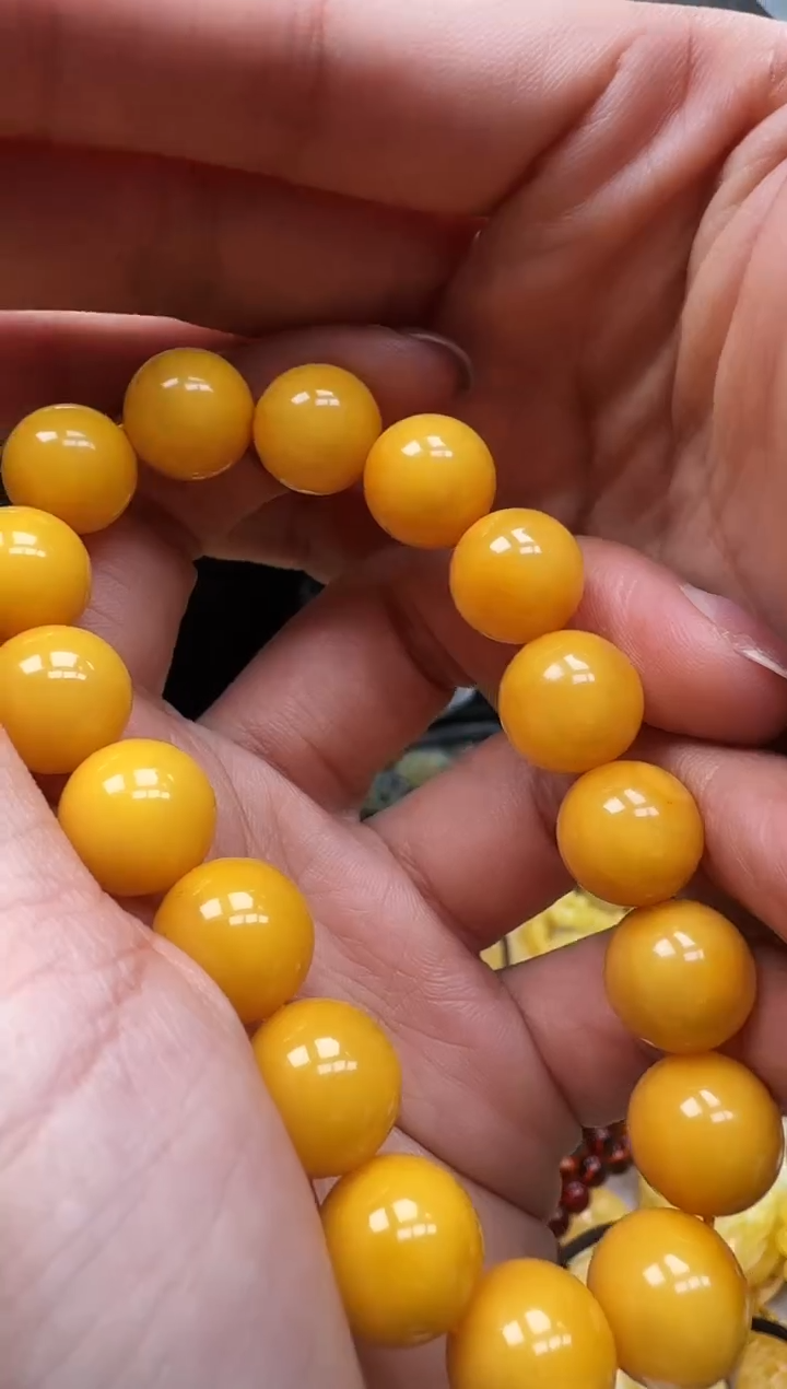 【闪购商品】琥珀裸石未镶嵌手串14.9