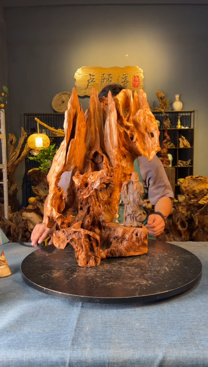 木卢师傅根艺作品（不包含人物摆件）