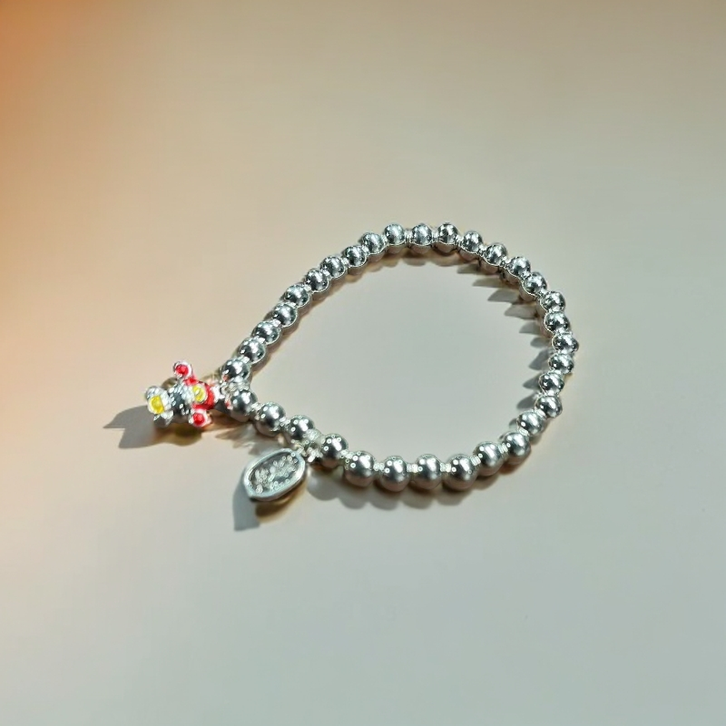 实心精品手饰  银饰品小财神手链（无礼盒）030