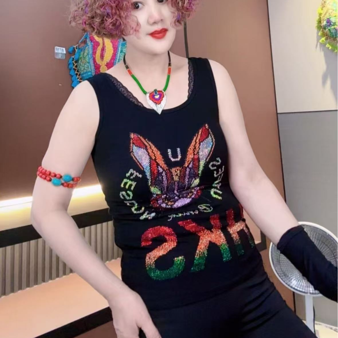 欧洲站}梦姐同款时尚背心