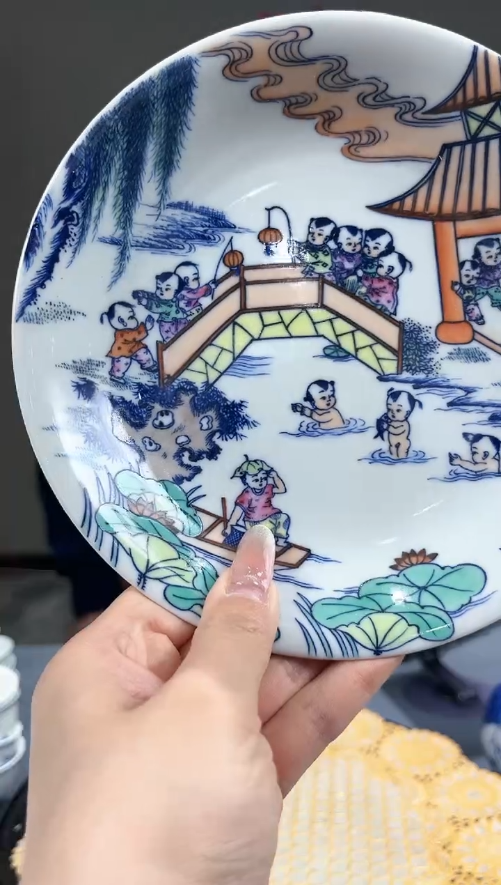 【闪购商品】官窑瓷画院656官窑瓷画院玉竹童子壶承
