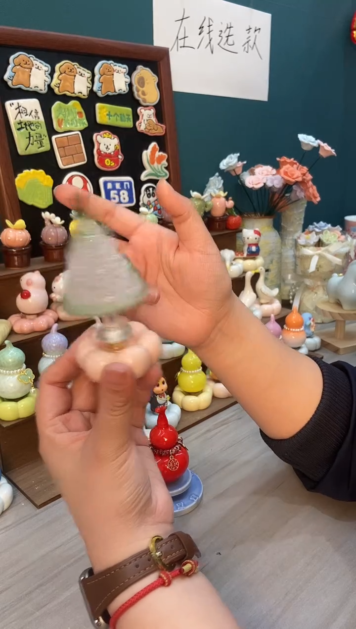 摆件陶琉璃圣诞树