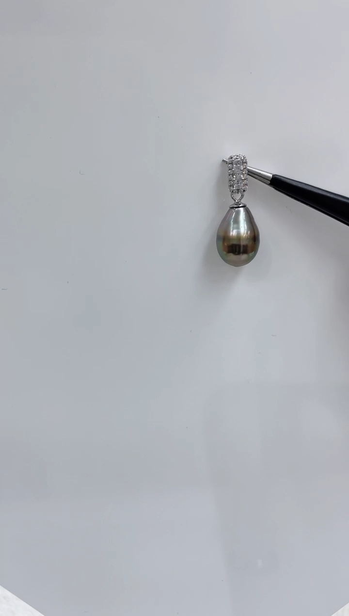 【闪购商品】海水珍珠吊坠(不含链)银S925镶嵌海水珍珠吊坠