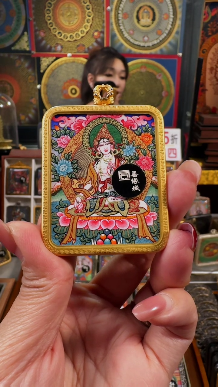 【闪购商品】吊坠壹善缘城手绘唐卡新春大促白度