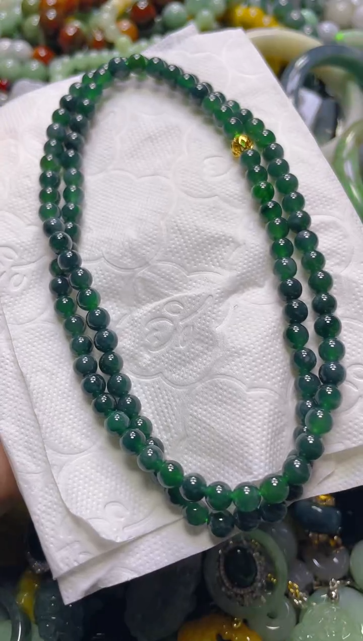 颈饰未镶嵌翡翠5MM