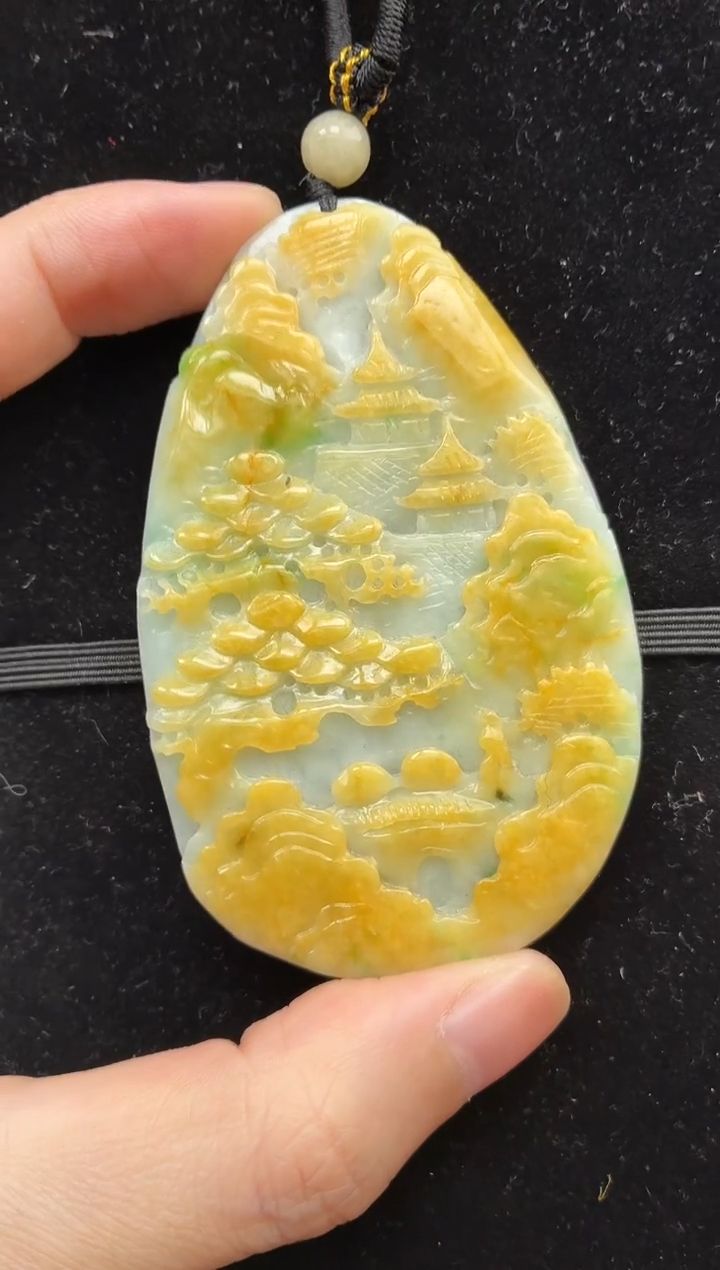 颈饰未镶嵌翡翠牌子