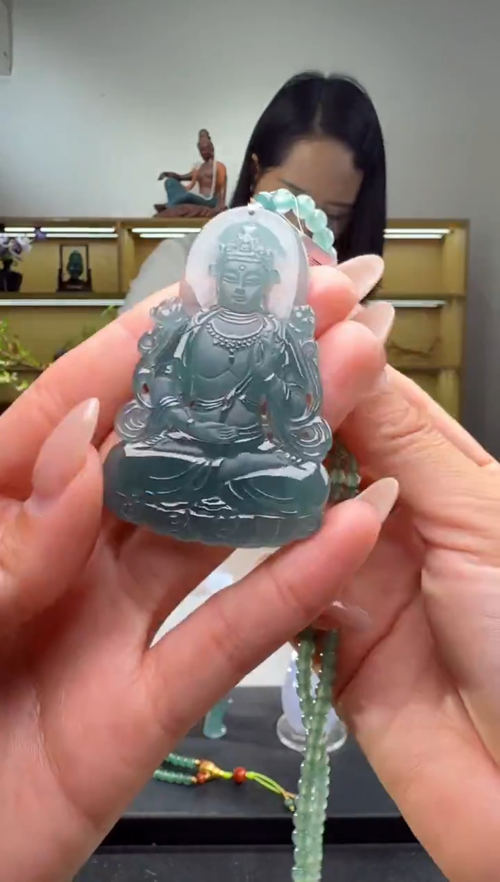 吊坠(不含链)未镶嵌翡翠大势至（多样性发其一）