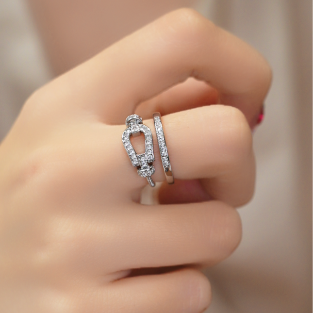 铜合金戒指 轻奢百搭戒指 F545