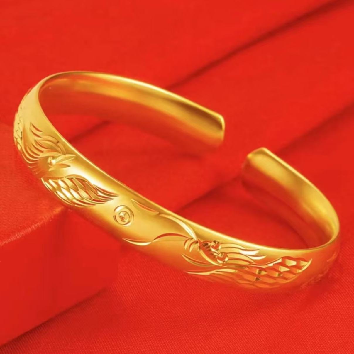 合金手镯 合金手镯爆款龙凤手镯女款时尚轻奢气质潮流经典精美
