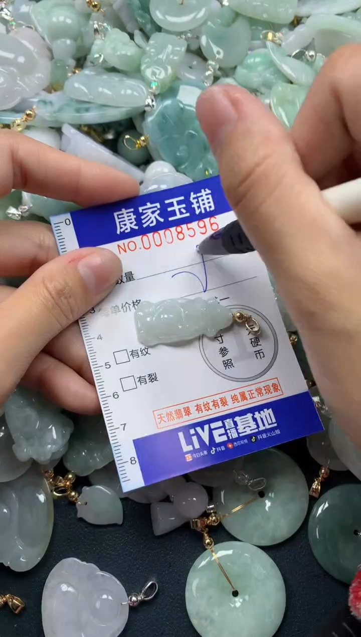 颈饰未镶嵌翡翠8596