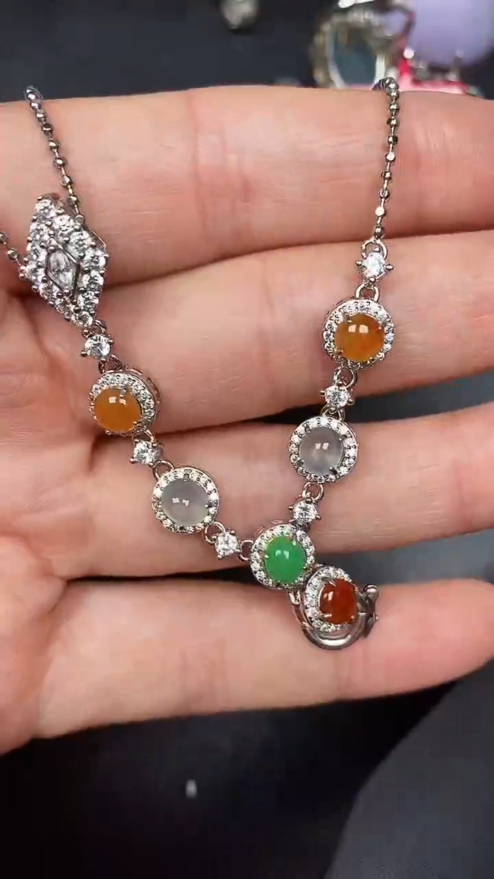 银S925镶嵌戒指翡翠3110