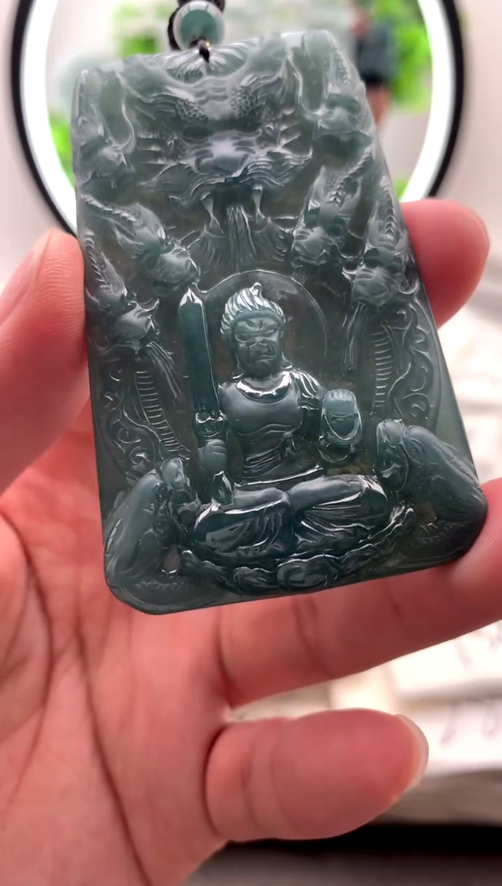 【闪购商品】翡翠颈饰未镶嵌不动明王