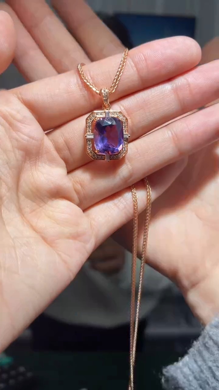 颈饰银S925镶嵌水晶（扎德严选）