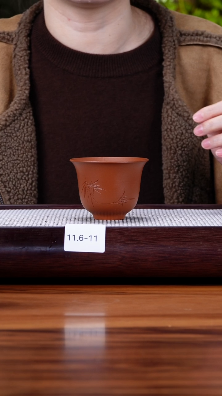 茶壶紫砂11.6-11 朱泥 主人杯