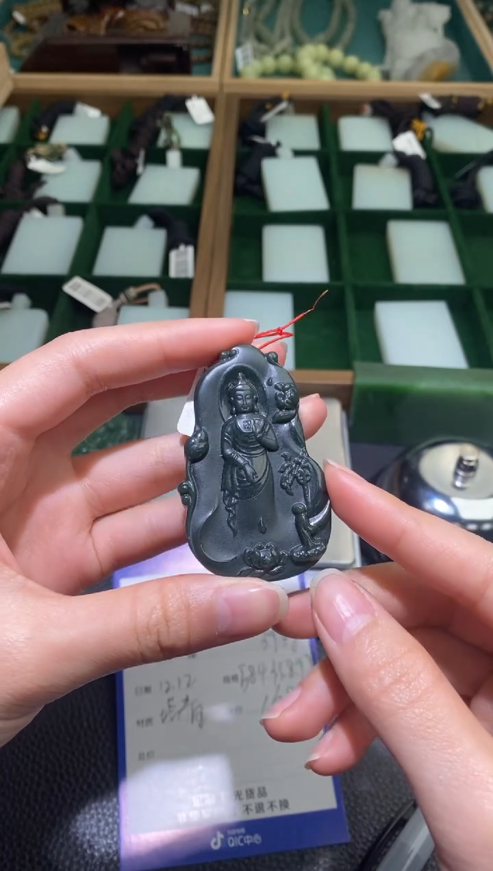 定制和田玉塔青观音