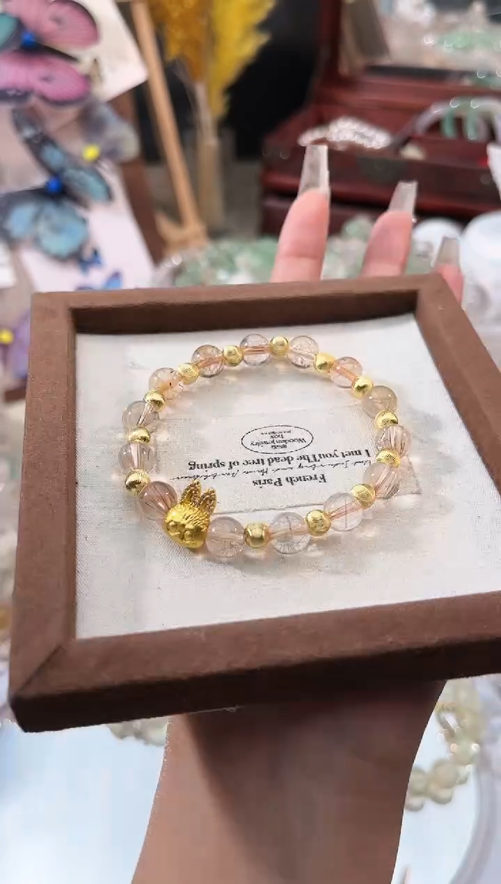 【闪购商品】水晶手链未镶嵌多样性发货颜色微差发其一