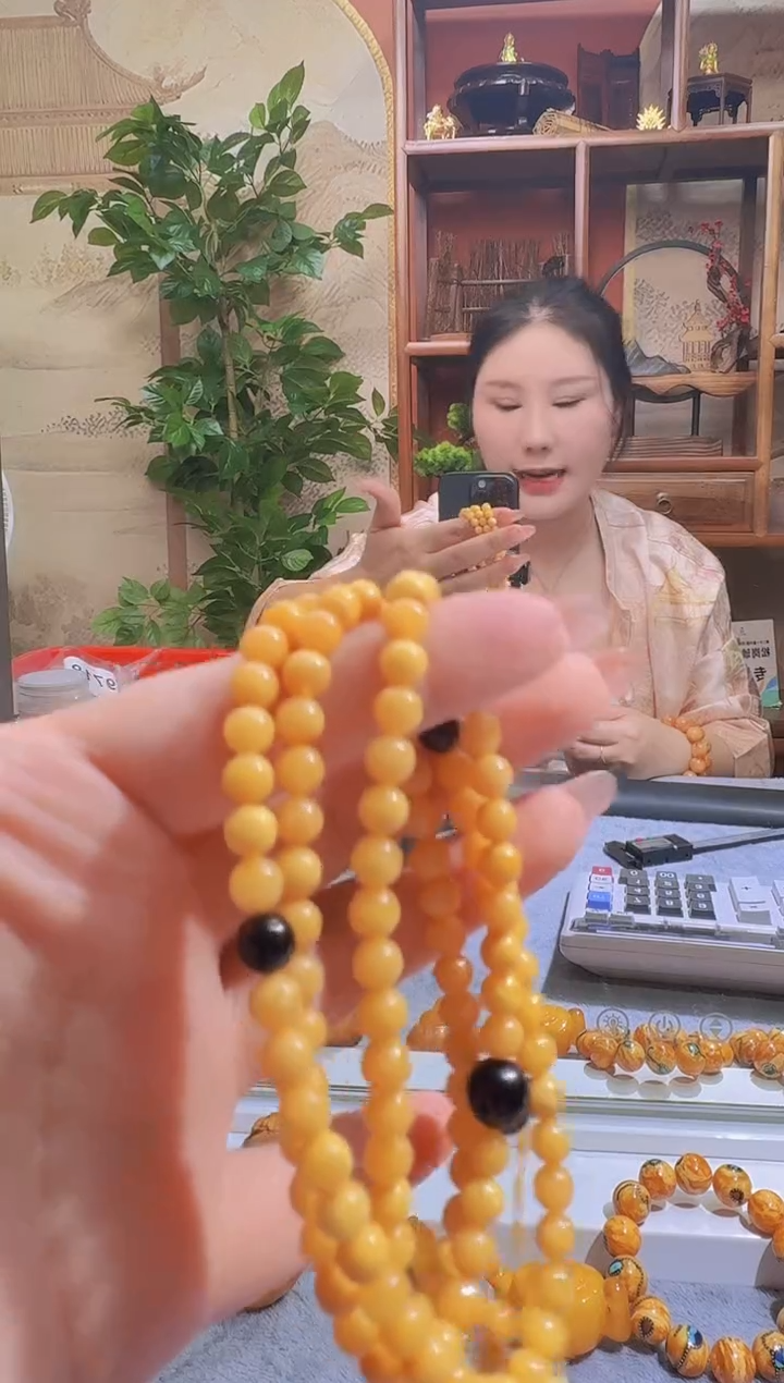 蜜蜡颈饰未镶嵌205天然蜜蜡珠宝奇石全都保真