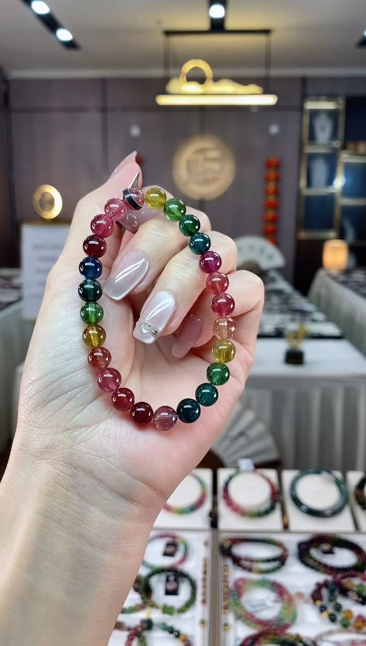 【闪购商品】碧玺单圈手串7mm+未镶嵌（多样性发一条）hon