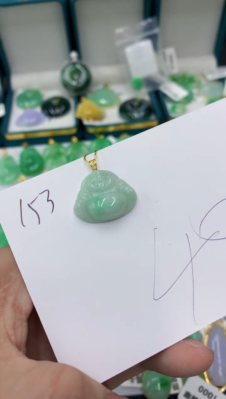 【闪购商品】翡翠颈饰18K金镶嵌1111111111